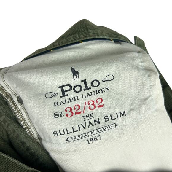 Polo Ralph Lauren Men's Green Corduroy Straight Leg Pants 32 x 32 - Picture 6 of 6